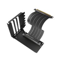 Antec Vertical PCI Bracket and PCI-E 4.0 Cable Kit (200mm) Black. Universal Support. Premium Gold Plated  180 degrees Ultra Fliexible Cable