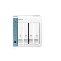 QNAP NAS TS-431K 4 Bay NAS Alpine AL-214 4-Core 1.7GHz 1GB DDR3 512MB 4x3.5' SATA Hot Swap 2xGbE 3xUSB 3.2 Tower LED Windows/MAC
