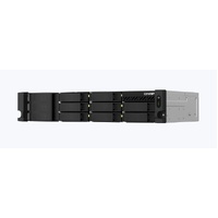 QNAP TS-864eU-RP-4G 8 Bay NAS Intel Celeron N5105 N5095 4-core 4GB DDR4 2xSlot Hot-swappable 2xGbE2.5 WOL 1xPCle3x2 2xUSB3.2 2U RP 3YR WYT