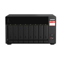 QNAP TS-873A-8G 8 Bay NAS AMD Ryzen Embedded V1500B 4-core 8-thread 2.2 GHz 8GB RAM 2xM.2 2280 PCIe 2x2.5GbE Hot-swappable WOL 3xUSB3.2 3YR WTY