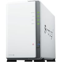 Synology DiskStation DS223J 2-Bay 3.5 inch SATA HDD  2.5 inch SATA SSD   4-core 1.7 GHz    1 GB DDR4 non-ECC   2-year hardware warranty extendable to 