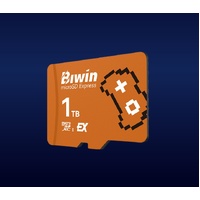 BIWIN ME300-1TB microSD Express Read  Write Speed up to 900 MB s  800 MB s BAME30001TB-RGX