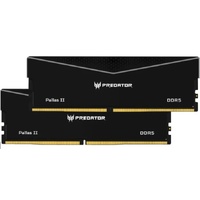 PREDATOR PALLASII DDR5 64GB Black 32GBx2 6000Mhz 1R8 CL30 Supports Intel XMP 3.0 and AMD EXPO CL30