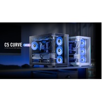 Antec C5 Curve ARGB ATX Micro-ATX ITX 4mm Tempered Glass LED Control Button USB 3.0 x 2 Type-C 3.2 Gen 2 x 1 MIC x 1 HD-AUDIO x1 Mid Tower Black Case