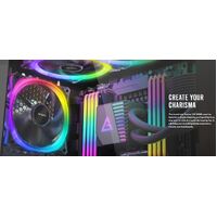 Antec Fusion 120mm ARGB PWM HB Fan Airflow 57.93 CFM Air Pressure 2.11 Noise Level 31.21. Woven Cable PMW Daisy Chain design 3 Yrs Warranty