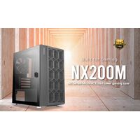 Antec NX200M m-ATX ITX Case Large Mesh Front for excellent cooling Side Window 1x 12CM Fan Included Radiator 240mm. GPU 275mm 
