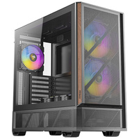 Antec P30 ARGB Mid Tower, 478222465¯mm, SteelPlasticWood, ATX mATX ITX, 4mm TG, 2xUSB3.0, Type-C, 7 slots, 2 13.5 ft 2.5 ft, ARGB fans 32, GPU 405¯