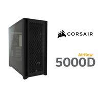 Corsair 5000D AIRFLOW E-ATX ATX USB Type-C 2x 120mm Airguide Fans Radiator 360mm. 7x PCI 4x 2.5 inch SSD 2x 3.5 inch HDD. VGA 420mm. Black Tower Case