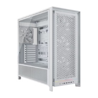 Corsair FRAME 5000D RS HIGH-AIRFLOW MID-TOWER PC CASE - WHITE, ATX, 450mm GPU, 175mm CPU cooler, 360mm rad, 4x RS140, 1x USB-C 3.2 Gen2