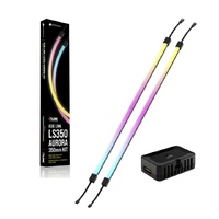 Corsair iCUE LINK LS350 Aurora RGB Light Strips - 350mm Kit  3501010mm, magnetic mount, black, addressable LEDs