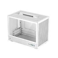 DeepCool CH160-WH Ultra-Portable Mini-ITX Case Mesh and Glass PanelsFull Sized Air Coole Supportr Carry handle 336200283.5mm