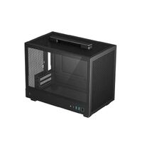 DeepCool CH160 Ultra-Portable Mini-ITX Case Mesh and Glass PanelsFull Sized Air Cooler Support Carry handle 336200283.5mm