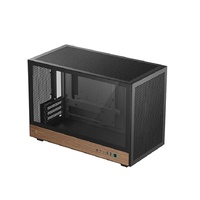 DeepCool CH260 Wood High Airflow Compact Micro-ATX Wood Grain Case.USB3.02Gen2 Type-C x1Audio Mic1