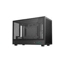 DeepCool CH260 M-ATX Case, Extremely Portable Size，Abundant Airflow Ventilation，Mesh and glass panels，Support up to 360mm liquid cooling，Direct instal