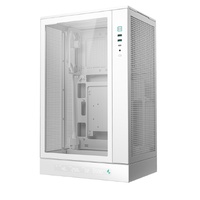 DeepCool CH270 DIGITAL WH M-ATX Case Full sized Air Cooler Support,360mm AIO support, USB3.0 Type-C Hybrid audio ports in I O,3 Dust Filters,