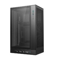 DeepCool CH270 DIGITAL M-ATX Case, Full sized Air Cooler Support,360mm AIO support, USB3.0 Type-C Hybrid audio ports in I O,3 Dust Filters,