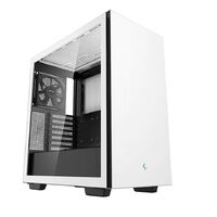 DeepCool CH510 White Mid-Tower ATX Case Tempered Glass 1 x 120mm Fan 2 x 3.5 inch Drive Bays 7 x Expansion Slots