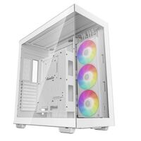DeepCool CH780 White Panoramic Tempered Glass ATX Case 1 x Pre-Installed Fans GPU up to 480mm USB3.04 Audio1 Type-C1