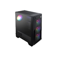 MSI MAG FORGE 130A AIRFLOW ATX Case, 2x USB 5Gbps, 1x Mic-in   Audio-out, 1x LED, 3x 2.5 ft, 2x 2.5 ft 3.5 ft, ATX   Micro-ATX   Mini-ITX
