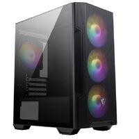 MSI MAG FORGE M100R Micro ATX Case 1x USB 3.2 2x USB 2.0 1x Audio 1x Mic 4x PCI-E 2x 2.5 inch 2x 3.5 inch Micro ATX   Mini ITX