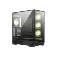 MSI MAG PANO 130R PZ -BLACK  ATX mATX ITX, 400mm GPU, 165mm CPU, 7 slots, 6120mm, 360 rad top side, 2USB-A, 1USB-C 20Gbps, 460232490mm, 8.37kg