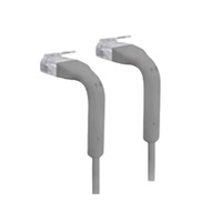 8ware Cable Single Unit Cat6 RJ45 90 Degree 1m Grey Ethernet Cable Both End Bendable to 90 Ultra-Thin 3mm Diameter
