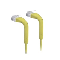 8ware Cable Single Unit Cat6 RJ45 90 Degree 3m Yellow Ethernet Cable Both End Bendable to 90 Ultra-Thin 3mm Diameter