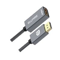 8ware DisplayPort DP to HDMI Adapter Converter Cable 15cm - Male to Female 1080P Gold-Plated for PC Laptop to HDTVs Projectors Displays Retail Pack