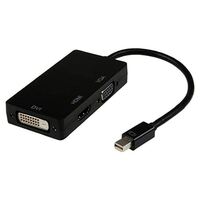 8ware 3 in1 Thunderbolt Mini DP DisplayPort to HDMI DVI VGA Hub Adapter Converter Cable for MacBook Air Mac Mini Microsoft Surface Pro 3 4 5