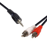 8Ware 3.5 Streo Plug to 2 x RCA Plug 2m