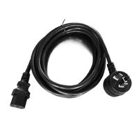 8Ware AU Power Cable 3m - Male Wall 240v PC to Female Power Socket 3pin to IEC 320-C13 for Notebook AC Adapter  IEC 3M Power Cable with Piggy Back