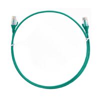 8ware CAT6 Ultra Thin Slim Cable 0.25m   25cm - Green Color Premium RJ45 Ethernet Network LAN UTP Patch Cord 26AWG for Data Only not PoE