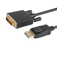 Astrotek DisplayPort DP to DVI-D 2m Cable Male to Male 241 Gold plated Supports video resolutions up to 1920x1200 1080P Full HD  60Hz