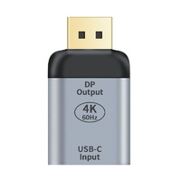 Astrotek USB-C to DP DisplayPort Female to Male Adapter support 4K 60Hz Aluminum shell Gold plating for Windows Android Mac OS