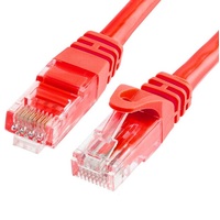 Astrotek CAT6 Cable 25cm 0.25m - Red Color Premium RJ45 Ethernet Network LAN UTP Patch Cord 26AWG  CU Jacket