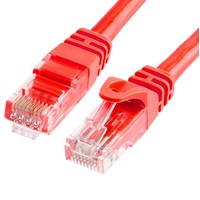 Astrotek CAT6 Cable 1m - Red Color Premium RJ45 Ethernet Network LAN UTP Patch Cord 26AWG CU Jacket