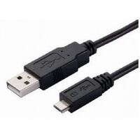 Astrotek USB to Micro USB Cable 3m - Type A Male to Micro Type B Male Black Colour RoHS