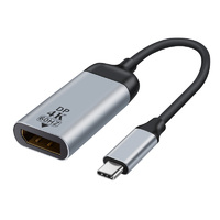 Astrotek 15cm USB-C to DP DisplayPort Male to Female Adapter Converter 8K 60Hz 4K 60Hz for iPad Pro Macbook Air Samsung Galaxy MS Surface Dell XPS