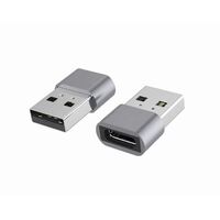 AstrotekUSB Type C Female to USB 2.0 Male OTG Adapter 480Mhz For Laptop Wall ChargersPhone Sliver