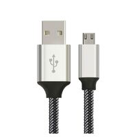 Astrotek 1m Micro USB Data Sync Charger Cable Cord Silver White Color for Samsung HTC Motorola Nokia Kndle Android Phone Tablet  Devices