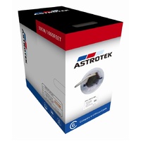 Astrotek CAT6 UTP Cable 305m Roll - Orange Full 0.55mm Copper Solid Wire Ethernet LAN Network 23AWG 0.55cu 2x4p LSZH Jacket