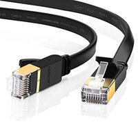 Edimax 2m Black 10GbE Shielded CAT7 Network Cable - Flat