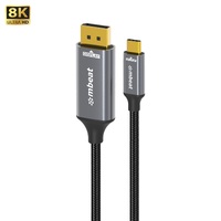 mbeat Tough Link 8K 1.8m USB-C to DisplayPort Cable  Up to 8K 60Hz (76804320) USB-C Version: 3.2 Gen 2