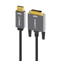 mbeat Tough Link 1.8m DisplayPort to DVI-D Cable Effortless plug and play Resolutions up to 1080p 60Hz (19201080)