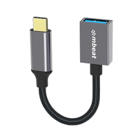mbeat  inchTough Link inch USB-C to USB 3.0 Adapter with Cable - Space Grey
