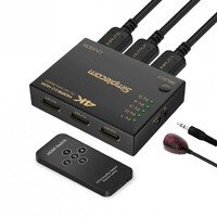 Simplecom CM305 Ultra HD 5 Way HDMI Switch 5 IN 1 OUT Splitter 4K 60Hz
