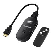 Simplecom CM353 3-Port HDMI 2.1 Switch 3 IN 1 OUT Splitter HDCP 2.3 8K 60Hz