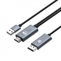 Simplecom TH201 HDMI to DisplayPort Active Converter Cable 4K 60hz USB Powered 2M