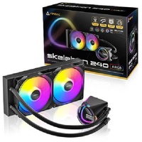 Antec Skeleton 240 ARGB, All-in-One Liquid Cooler, 240mm, PWM ARGB fans, 2000RPM, 72.29CFM, Intel AMD support, ¤32dB, aluminum radiator, 3Y warranty
