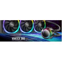Antec VORTEX 360mm ARGB AIO Liquid CPU Cooler  ARGB Controller EPDM High-Density Tubing LGA 115x 1200 1700 20xx AM3 AM4 AM5 3 Yrs Warranty